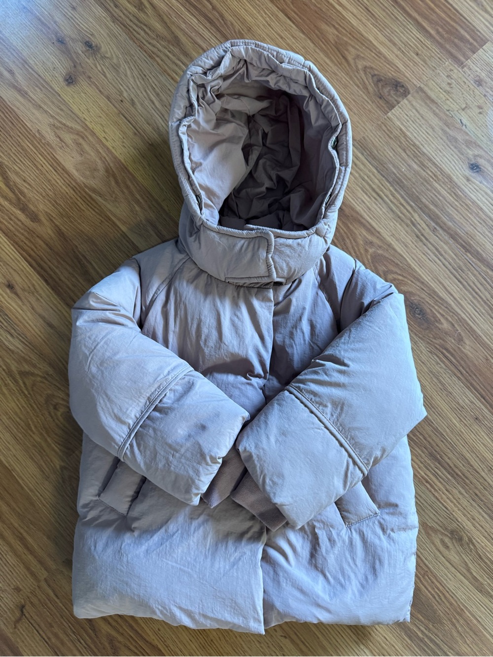 Zara Girls 3-4 Dusty Rose Pink Puffer Coat Jacket